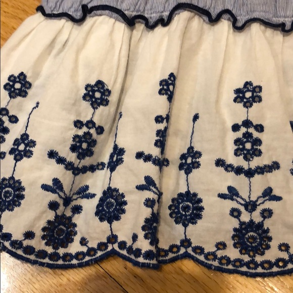 Zara Blue and White Baby Girl Floral dress - Picture 2 of 6